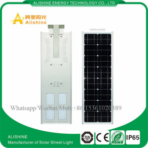 50W LED Integrated Solar Street Light with LiFePO4 Lithium Battery
